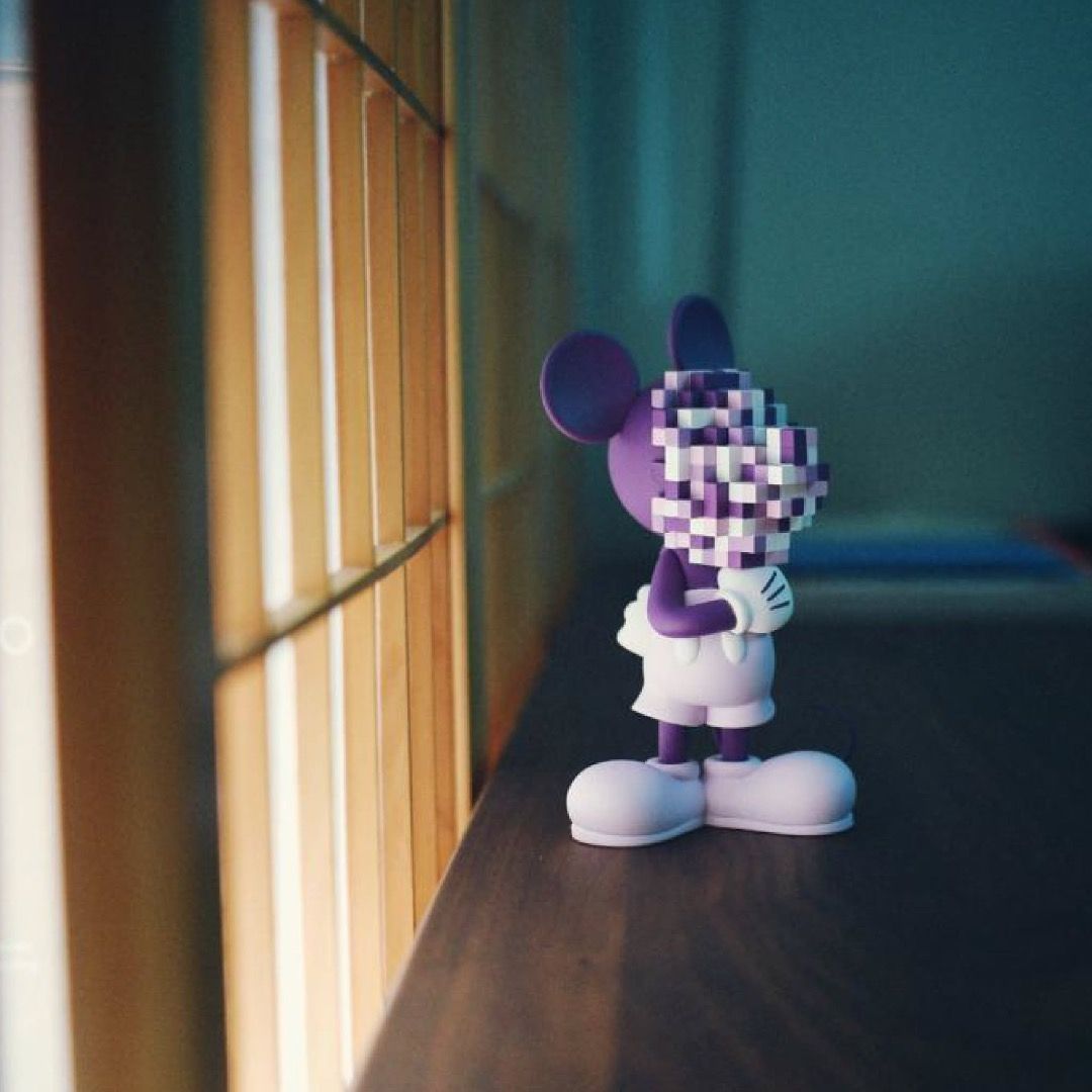 Disney Mickey Mouse (Mosaic Art Style) PURPLE color