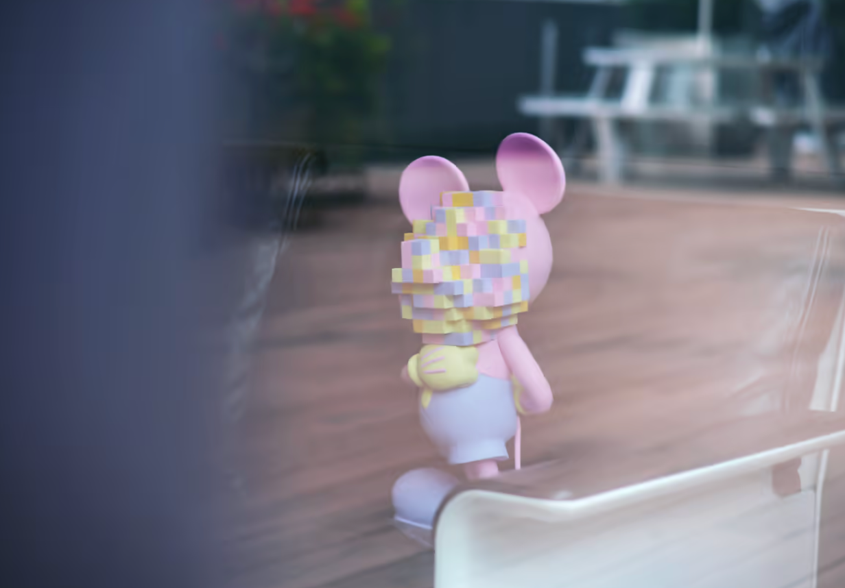 Disney Mickey Mouse (Mosaic Art Style) MACAROON color