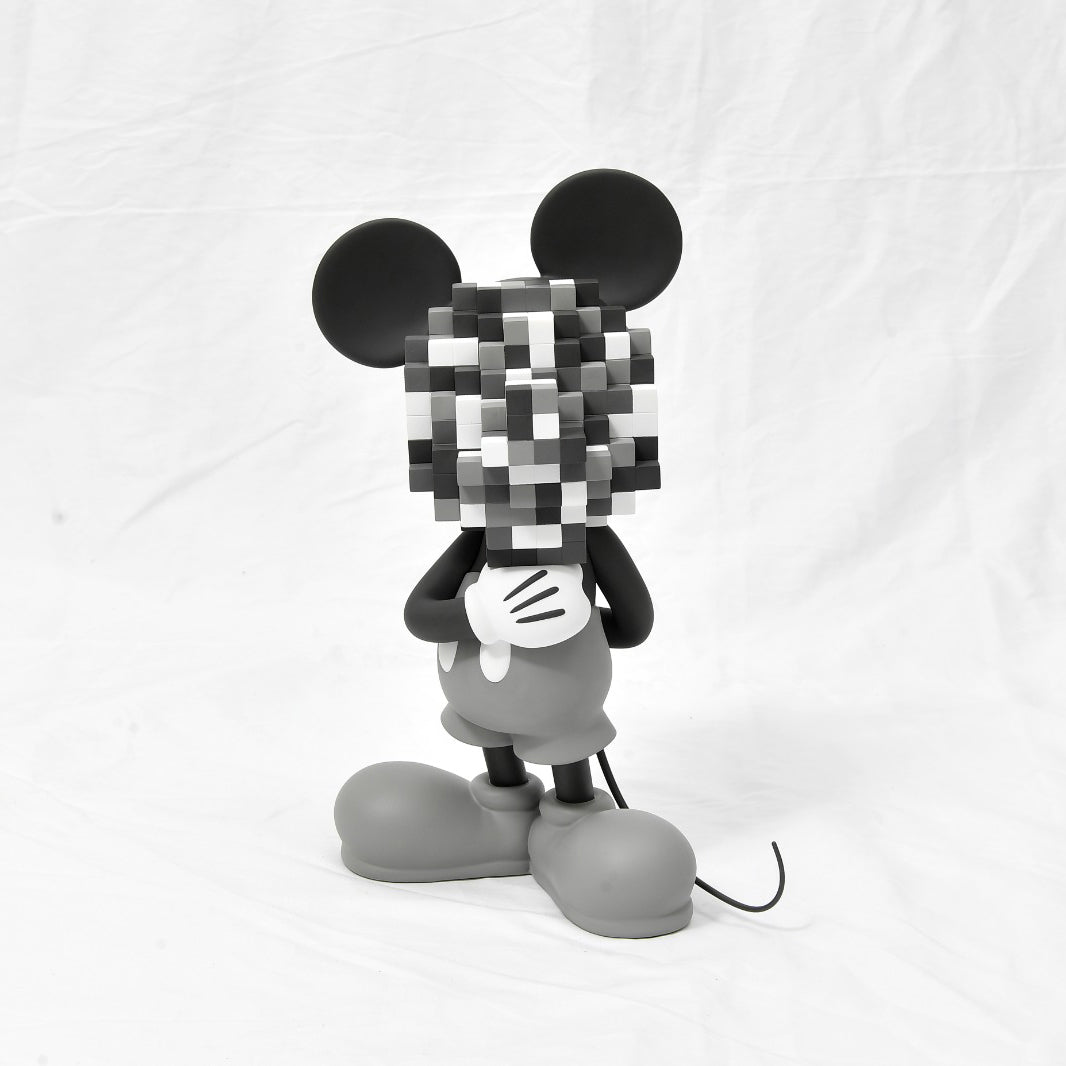 Disney Mickey Mouse (Mosaic Art Style) black and white color
