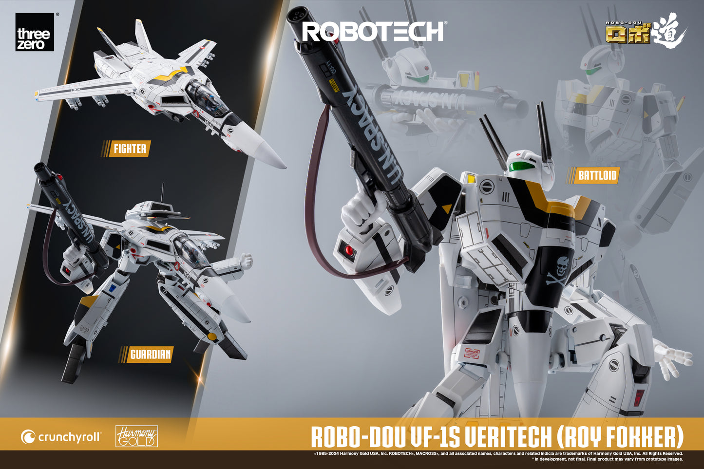 3zero Robotech ROBO-DOU ROBOTECH VF‐1S Veritech (Roy Fokker)